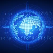 全球數(shù)字化信息科技背景